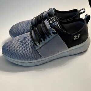 Under Armour Charged Light Gray Athletic Shoes Sneakers